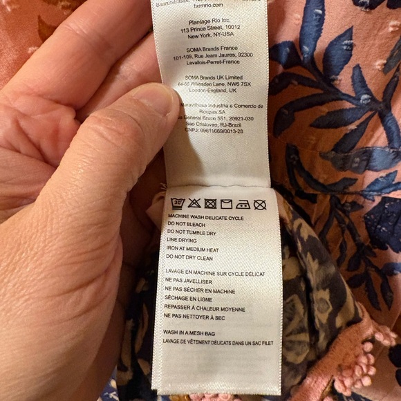 Farm Rio Seashell Tapestry Short Sleeve Mini Dress - Picture 11 of 11